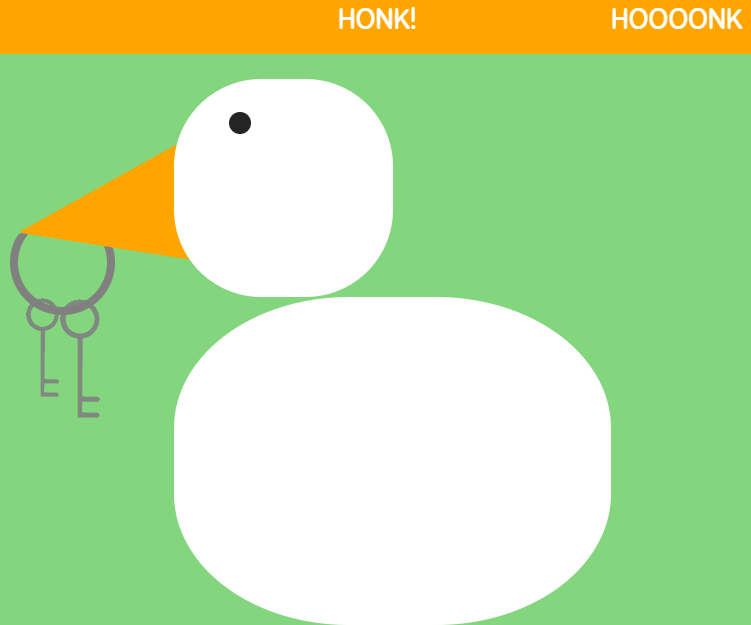 screenshot of Untitled Goose Game fan site